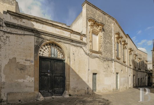 A Renaissance style palace, near the Basilica of Santa-Caterina,  in the historic centre of Galatina