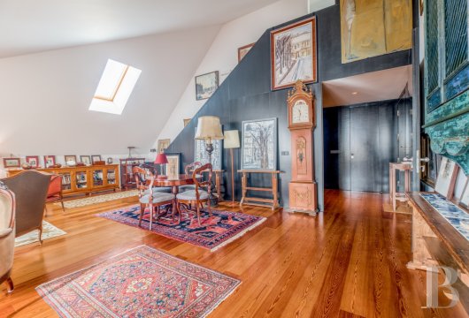 A 200m² apartment on the top floor of a renovated edifice in the Santa Catarina district of Lisbon, Portugal