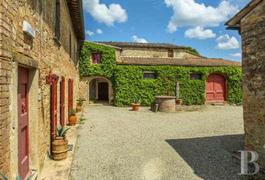 Near Certaldo, a vineyard and its rural outbuildings on 20 hectares of land